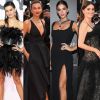 Transparência, plumas e caudas: vestidos pretos nada básicos são destaques em Cannes!