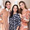 Grazi Massafera posa com Bruna Marquezine e a mãe dela, Dona Neide, no lançamento da nova coleção da Le Lis Blanc, no Rio, nesta quarta-feira, 9 de maio de 2018