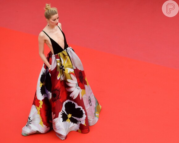 Veja detalhes do look da atriz Amber Heard em Cannes