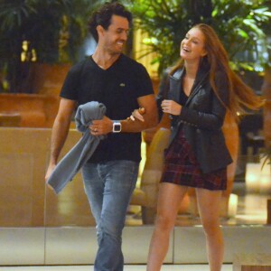 Marina Ruy Barbosa e Xande Negrão riram muito juntos