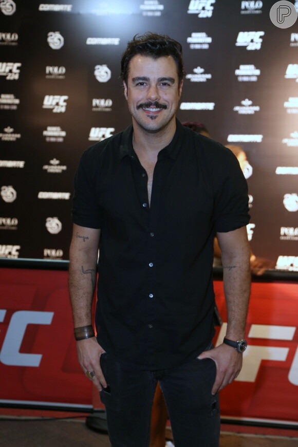 O ator Joaquim Lopes no UFC 224, realizado no Jeunesse Arena, no Rio de Janeiro, na noite deste sábado, 12 de maio de 2018