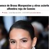 Para o 'Hola!', o look de Bruna Marquezine foi um dos acertos do Festival de Cannes