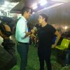 Fábio Porchat conversa com repórter da TV Globo em rodoviária antes de embarcar para Belo Horizonte. O flagra aconteceu na madrugada de 8 de julho de 2014