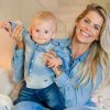 Karina Bacchi falou sobre amamentação do filho, Enrico, de 9 meses