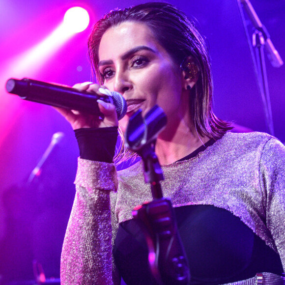 Cleo fez o primeiro show como cantora, em São Paulo, nesta terça-feira, 15 de maio de 2018
