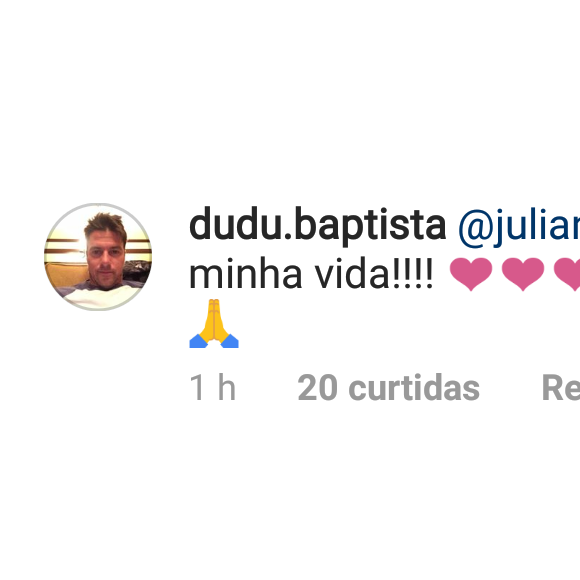 Marido de Juliana Paes comentou foto da atriz nesta sexta-feira, 18 de maio de 2018