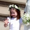 A princesa Charlotte esbanjou fofura no casamento do príncipe Harry com Meghan Markle