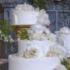 Detalhe do bolo de casamento de Meghan Markle e do príncipe Harry