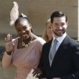 Serena Williams foi acompanhada do marido, Alexis Ohanian, no casamento do príncipe Harry com Meghan Markle, neste sábado, 19 de maio de 2018