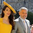 George Clooney teve a companhia da mulher, Amal Clooney, no casamento do príncipe Harry com Meghan Markle