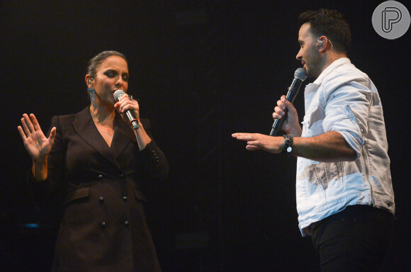 Ivete Sangalo fez uma participação no show de Luis Fonsi