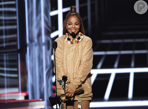 Janet Jackson ganhou prêmio de Ícone por sua importância na música no Billboard Music Awards, em Las Vegas, no domingo, 20 de maio de 2018