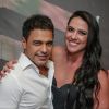 Graciele Lacerda falou sobre a rotina de treinos com o noivo, Zezé Di Camargo, em entrevista ao Purepeople