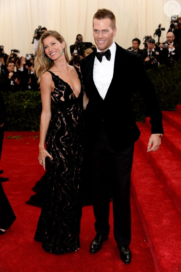 Gisele Bündchen virá acompanhada pelo marido, o jogador de futebol americano Tom Brady