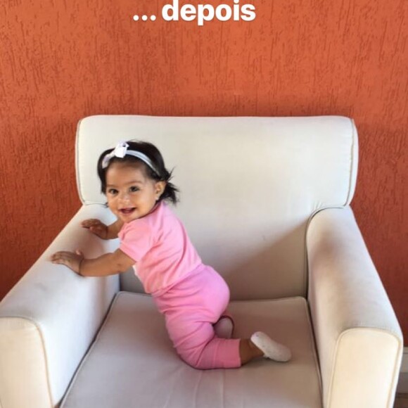 Juliana Alves comemorou 8 meses da filha, Yolanda, na segunda-feira, 21 de maio de 2018