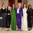 Sarah Paulson, Awkwafina, Sandra Bullock, Cate Blanchett, Anne Hathaway e Mindy Kaling participaram do photocall mundial do filme 'Ocean's 8' ('Oito Mulheres e um Segredo'), no Metropolitan Museum of Art, em Nova York, nos Estados Unidos, nesta terça-feira, 22 de maio de 2018