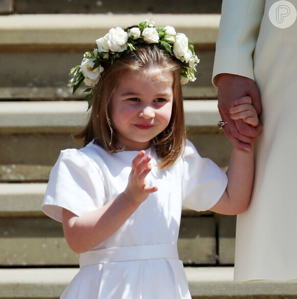 Princesa Charlotte deu 'bronca' em outra daminha no casamento real, como revelou fonte à revista 'People' nesta quarta-feira, dia 23 de maio de 2018