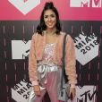 Foquinha apostou em calça metálica Alaphia e botas Ziovara para o MTV Millennial Awards Brasil 2018, realizado no Citibank Hall, em São Paulo, na noite desta quarta-feira, 23 de maio de 2018