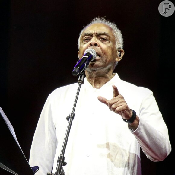 Gilberto Gil fez show no Back2Black in Concert, no Rio, nesta sexta-feira, 25 de maio de 2018