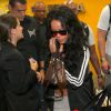 Rihanna desembarcou na tarde desta sexta-feira, 11 de julho de 2014, no Aeroporto Internacional do Rio de Janeiro
