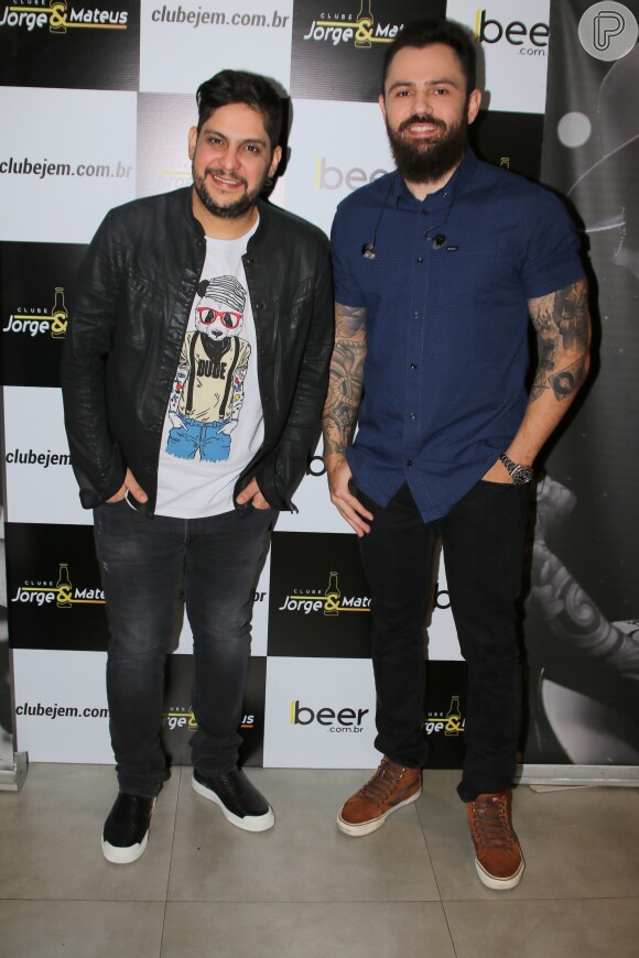 A dupla Jorge e Matheus fez show no Villa Mix, em São Paulo, nesta terça-feira, 29 de maio de 2018