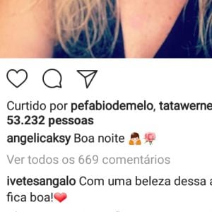 Angélica posta foto sem maquiagem e Ivete Sangalo elogia: 'Uma beleza dessas'