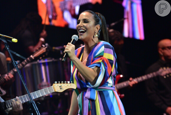 Ivete Sangalo cantou no Allianz Parque, no bairro da Água Branca, em São Paulo