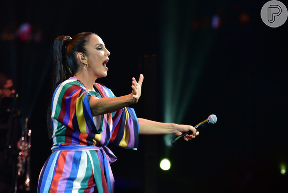 Ivete Sangalo cantou sucessos como 'Se Eu Não Te Amasse Tanto Assim' e 'Muito Obrigado Axé'