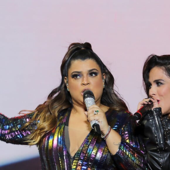 Wanessa Camargo cantou com Preta Gil no Milkshake Festival em São Paulo