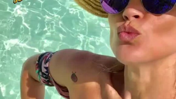 Flávia Alessandra postou foto de biquíni em seu Instagram nesta segunda-feira, dia 4 de junho de 2018