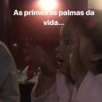 Juliana Alves mostrou a filha, Yolanda, batendo palmas em vídeo no Instagram