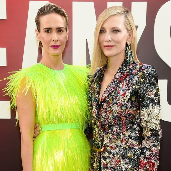 Sarah Paulson e Cate Blanchett na première mundial do filme 'Ocean's 8' ('Oito Mulheres e um Segredo') no Alice Tully Hall, em Nova York, nesta terça-feira, 5 de junho de 2018