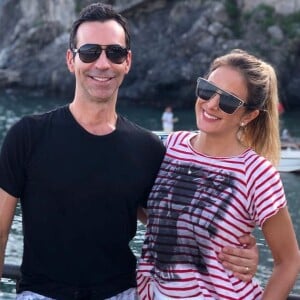 Ticiane Pinheiro e Cesar Tralli estão curtindo férias na Itália