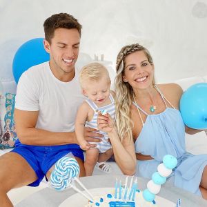 Karina Bacchi comemorou 10 meses do filho, Enrico, com festa nesta sexta-feira, 8 de junho de 2018