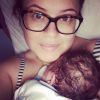 Mariana Bridi anunciou o nascimento do filho, Valentim, por meio das redes sociais