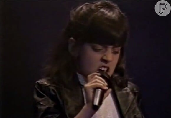 Aos 9 anos, Maíra Lemos gravou o clipe 'Negro Gato' (1990)