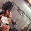 Fernanda Vanconcellos faz selfie antes de turbinar o visual