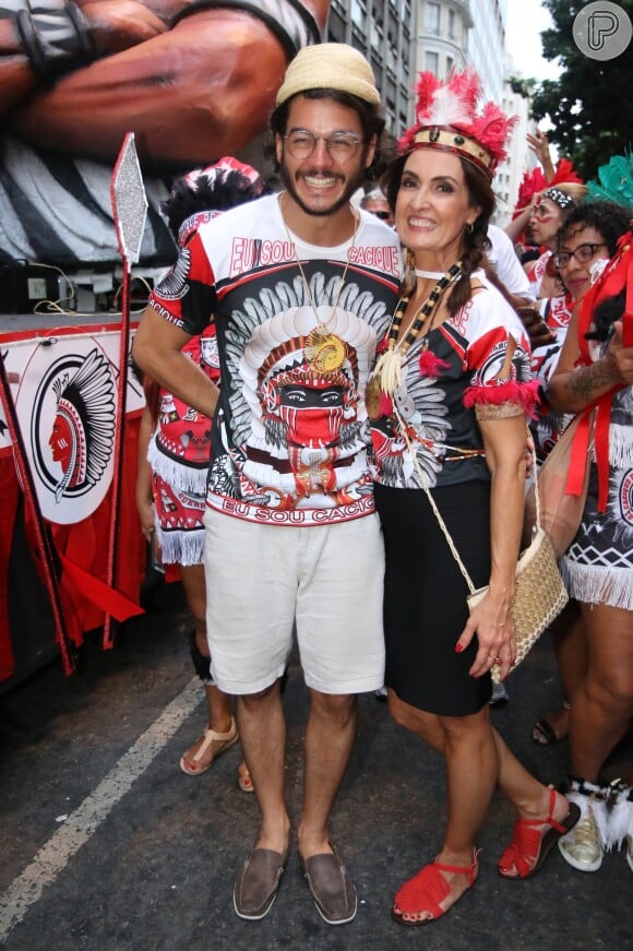 Fátima Bernardes e Túlio Gadêlha curtiram o Carnaval carioca em 2018