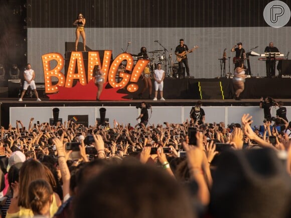 Anitta cantou e dançou sucessos como 'Bang' e 'Movimento da Sanfoninha'
