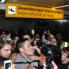 Christian Chávez desembarcou no Brasil, no Aeroporto de Guarulhos, em São Paulo, nesta segunda-feira, 21 de julho de 2014
