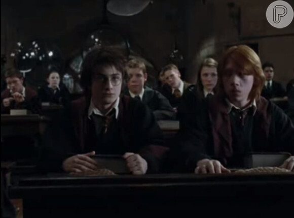 Daniel Radcliffe atuando em 'Harry potter e o Cálice de Fogo'