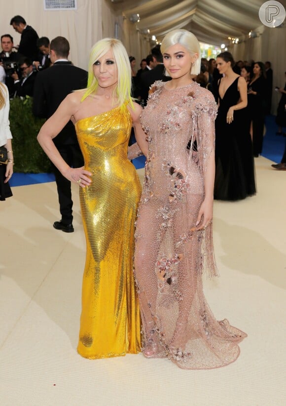 Donatella Versace e Kylie Jenner em Met Gala de 2017