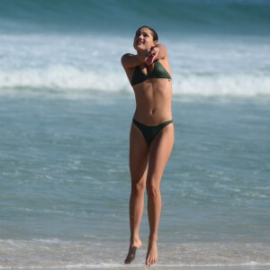 Sasha jogou vôlei na praia da Barra da Tijuca, na zona oeste do Rio