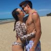 Larissa Manoela está completando sete meses de namoro com Leonardo Cidade