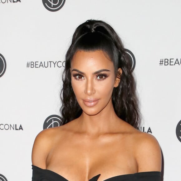 Kim Kardashian West participa do Beautycon 2018, no Los Angeles Convention Center, em Los Angeles, Califórnia, neste domingo, 15 de julho de 2018