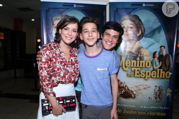 Regiane Alves e Lino Facioli prestigiam a pré-estreia do filme 'O Menino e o Espelho', no Rio de Janeiro
