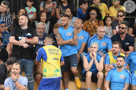 Neymar conferiu de perto a final do torneio Neymar Jr's Five, realizado no Instituto Neymar Jr., em Praia Grande, neste sábado, 21 de julho de 2018