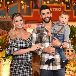 Andressa Suita e Gusttavo Lima já são pais de Gabriel, de um ano