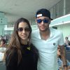 Segundo uma fã brasileira, Neymar e Bruna Marquezine se desentenderam na chegada a Barcelona, no último dia 25 de julho de 2014