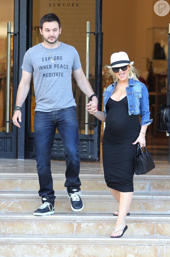 Aos 33 anos, esse é o segundo filho de Christina Aguilera